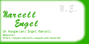 marcell engel business card